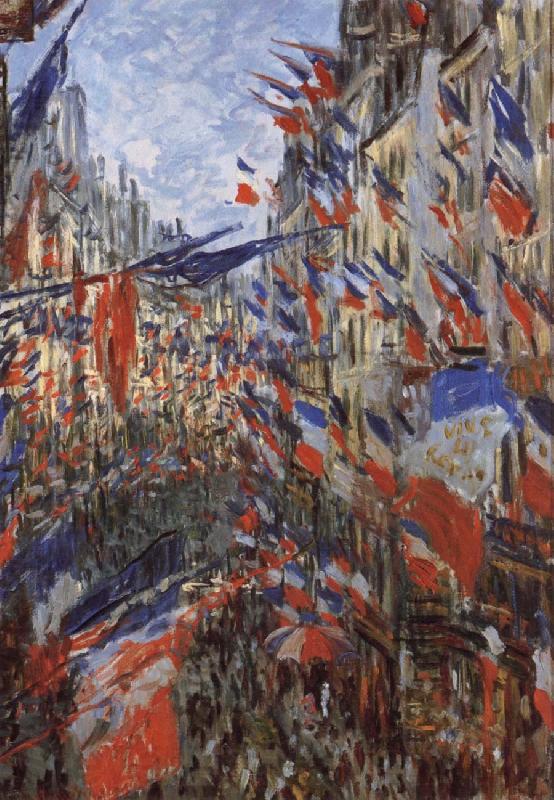 Claude Monet Rus Saint-Denis,Festivities of 30 June Spain oil painting art